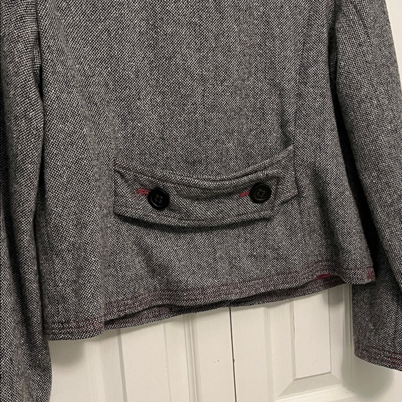 GAP Women's gray  Blazer with Pink Lining - Picture 8 of 8